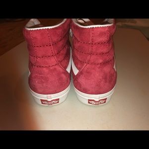 Red suede Vans!